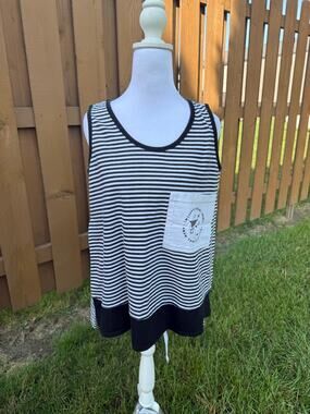 Vintage International News USA Tank Top Retro Size M